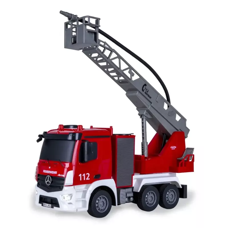 Modelo RC vehículo de bomberos Jamara Mercedes-Benz Antos motor eléctrico 1:26