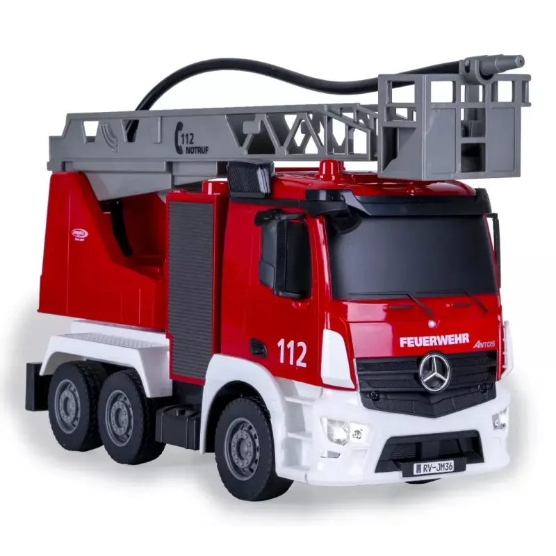 Modelo RC vehículo de bomberos Jamara Mercedes-Benz Antos motor eléctrico 1:26