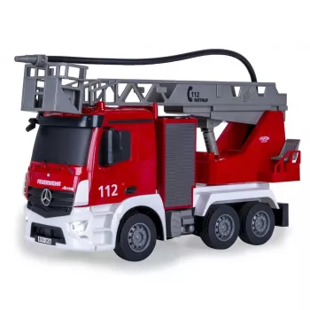 Modelo RC vehículo de bomberos Jamara Mercedes-Benz Antos motor eléctrico 1:26