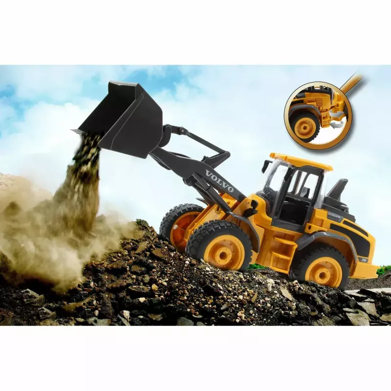 Cargadora frontal Jamara Volvo L50 motor eléctrico 1:16