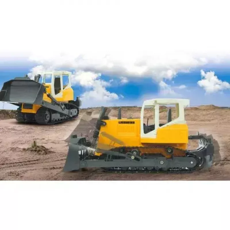 Bulldozer Jamara Liebherr modelo radiocontrol motor eléctrico 1:20