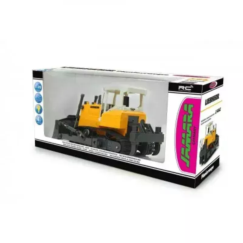 Bulldozer Jamara Liebherr modelo radiocontrol motor eléctrico 1:20