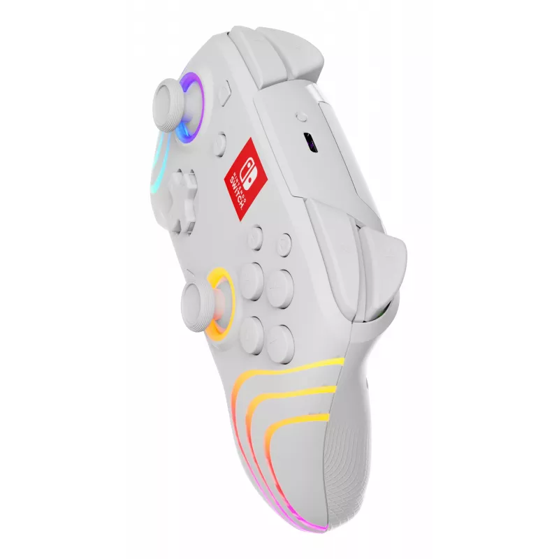 Mando PDP Afterglow Wave blanco analógico / digital Nintendo Switch, Nintendo Switch OLED