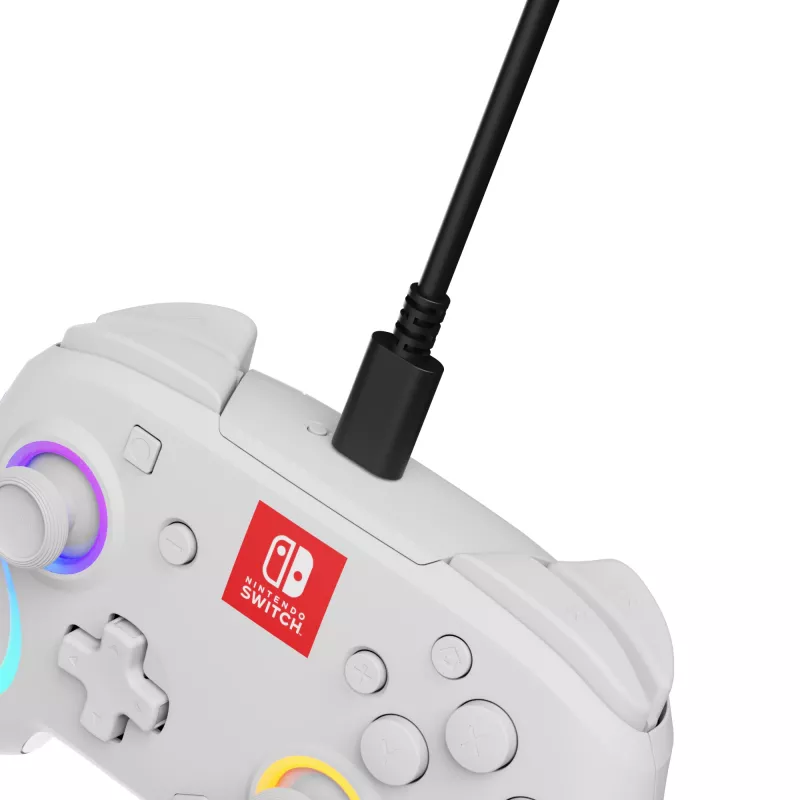 Mando PDP Afterglow Wave blanco analógico / digital Nintendo Switch, Nintendo Switch OLED