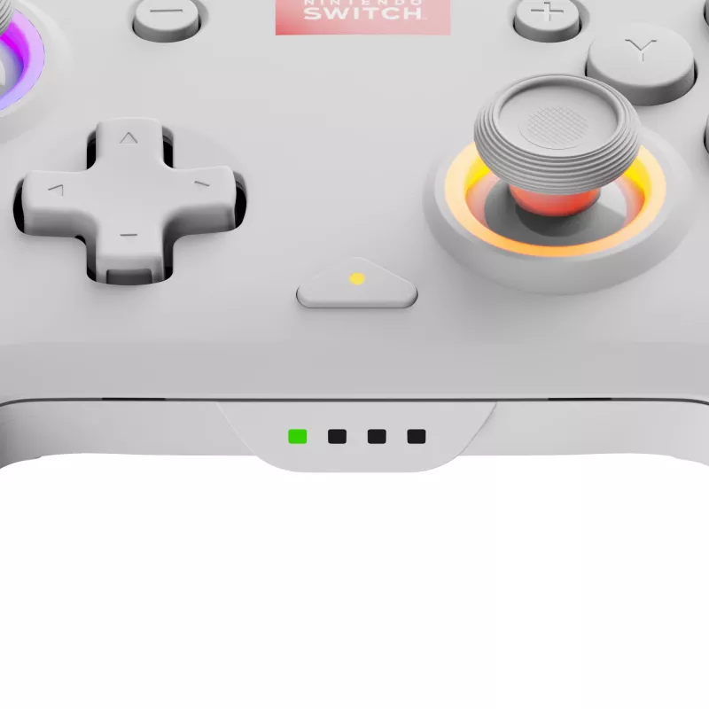 Mando PDP Afterglow Wave blanco analógico / digital Nintendo Switch, Nintendo Switch OLED