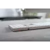 Teclado CHERRY KW 9100 slim FOR MAC universal USB + Bluetooth QWERTY nórdico plateado