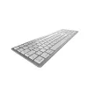 Teclado CHERRY KW 9100 slim FOR MAC universal USB + Bluetooth QWERTY inglés plateado