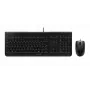 Teclado con cable Cherry CHERRY DC 2000 tamaño completo USB con distribución QWERTZ, 109 teclas, cable de 1,8 m, negro — incluye ratón