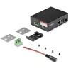 StarTech.com Convertidor de medios industrial de fibra óptica a Ethernet – 10/100/1000 Mbit/s SFP a RJ45/Cat6 – fibra óptica monomodo/multimodo a red Gigabit de cobre – 12-56V DC – IP-30/ -40 a +75°C