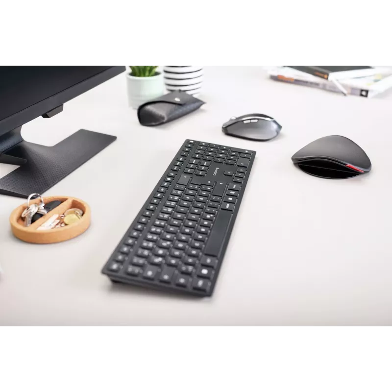 CHERRY KW 9100 Teclado perfil bajo universal RF Wireless + Bluetooth negro