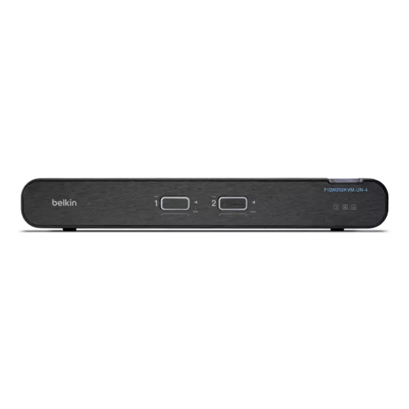 Belkin F1DN202KVM-UN-4 Universal Secure Dual-Head 2P DP/HDMI conmutador KVM de sobremesa, 2.ª generación