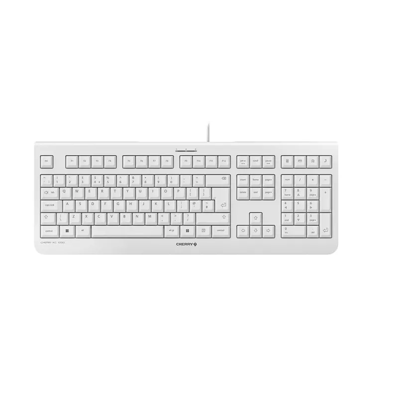 CHERRY KC 1000 Teclado con cable, gris claro, USB (QWERTY – UK)