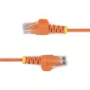 StarTech.com Cable Ethernet CAT6 slim naranja de 2 m, sin lengüeta, 100W PoE, UTP, LSZH, cable de cobre puro desnudo 28AWG, cable de red patch RJ45 slim con alivio de tensión, probado individualmente