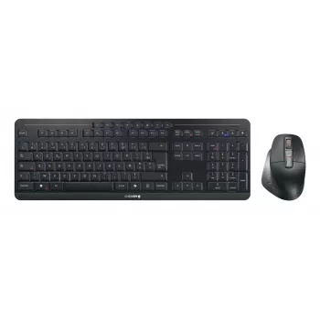 CHERRY Stream desktop ultimate teclado y ratón con Home/Office USB + RF Wireless + Bluetooth AZERTY francés negro