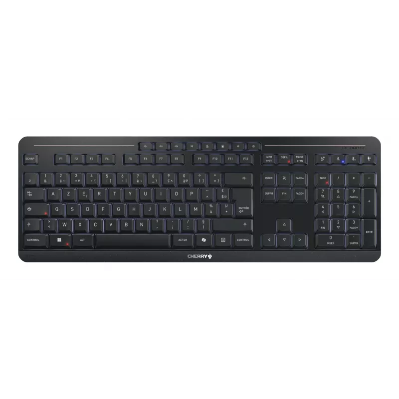 CHERRY Stream desktop ultimate teclado y ratón con Home/Office USB + RF Wireless + Bluetooth AZERTY francés negro