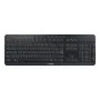Cherry Stream ultimate – tamaño completo AZERTY, USB + RF Wireless + Bluetooth, interruptores de tijera, retroiluminación LED, negro