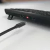Cherry Stream ultimate – tamaño completo AZERTY, USB + RF Wireless + Bluetooth, interruptores de tijera, retroiluminación LED, negro