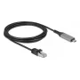 Cable de red DELOCK USB Type-C a RJ45 Gigabit Ethernet Cat6, 3 m, antracita/negro