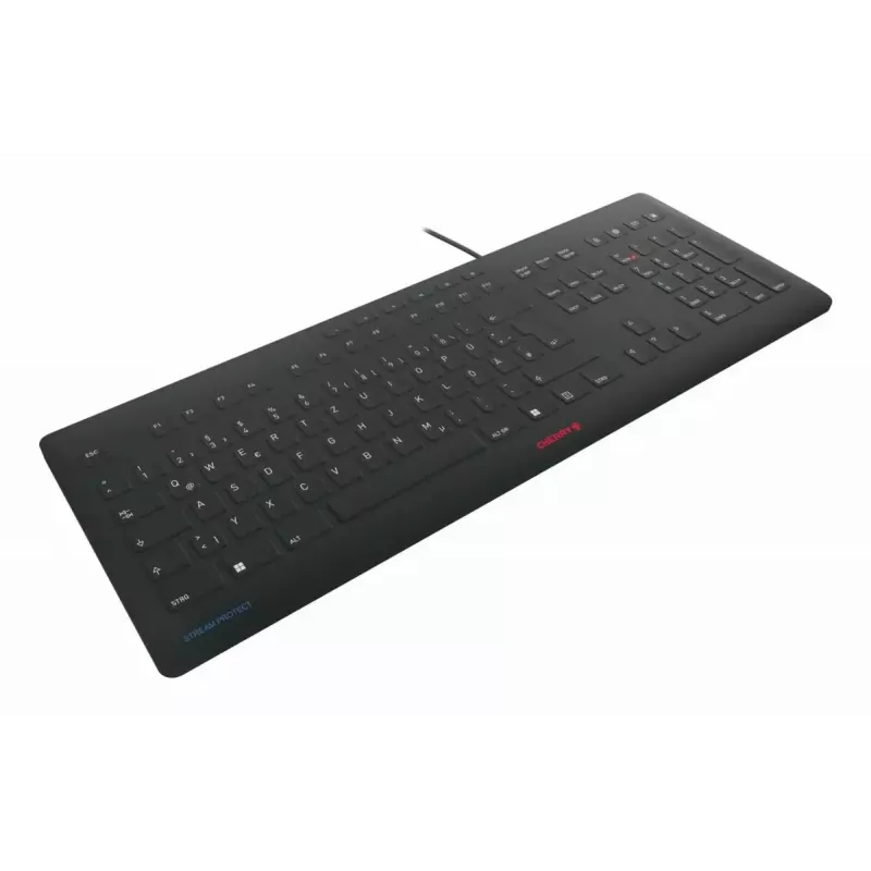 Cherry STREAM PROTECT teclado, distribución francesa, negro, USB