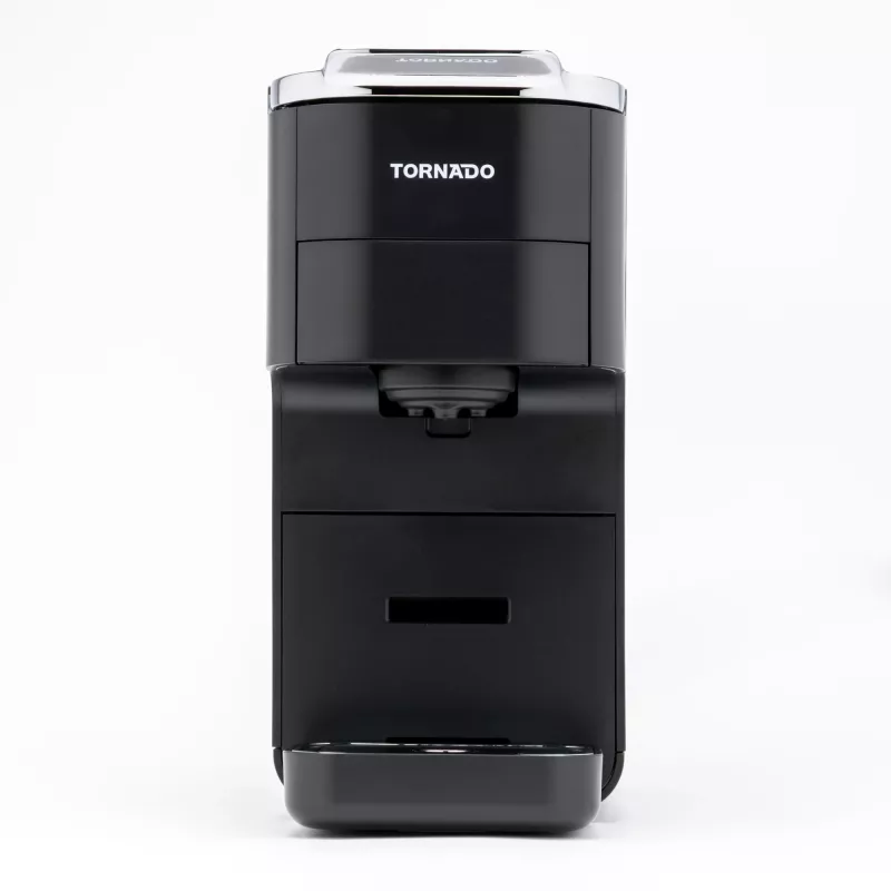 TORNADO TCM7042-GS | Cafetera multikaps 5 en 1, cafetera de cápsulas, 1,5 L, cápsulas de café, café molido, 1350 W, negra