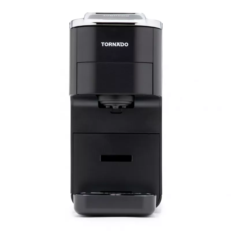 TORNADO TCM7042-GS | Cafetera multikaps 5 en 1, cafetera de cápsulas, 1,5 L, cápsulas de café, café molido, 1350 W, negra
