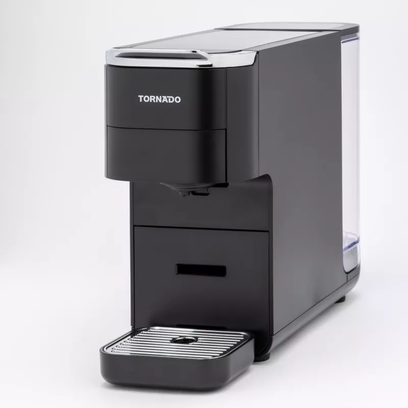 TORNADO TCM7042-GS | Cafetera multikaps 5 en 1, cafetera de cápsulas, 1,5 L, cápsulas de café, café molido, 1350 W, negra