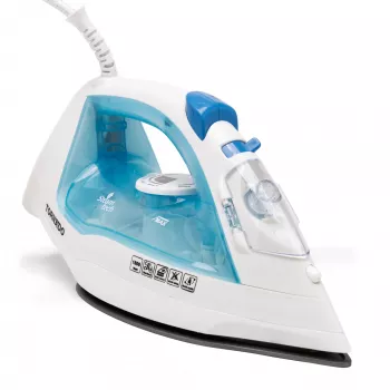 TORNADO TST-1800 | Plancha de vapor con suela de teflón y golpe de vapor de 160 g