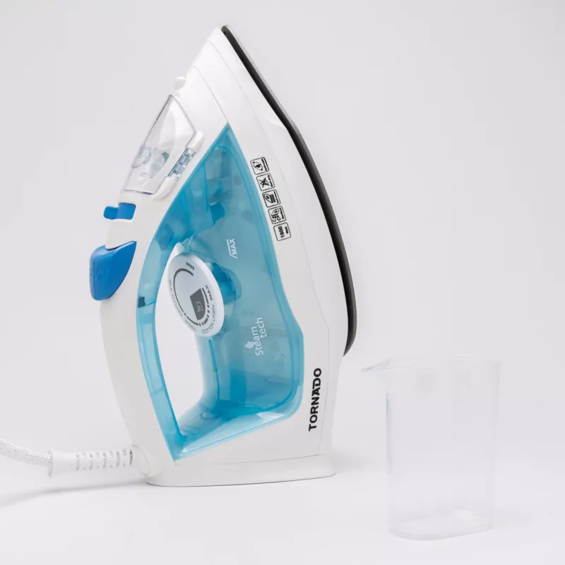 TORNADO TST-1800 | Plancha de vapor con suela de teflón y golpe de vapor de 160 g