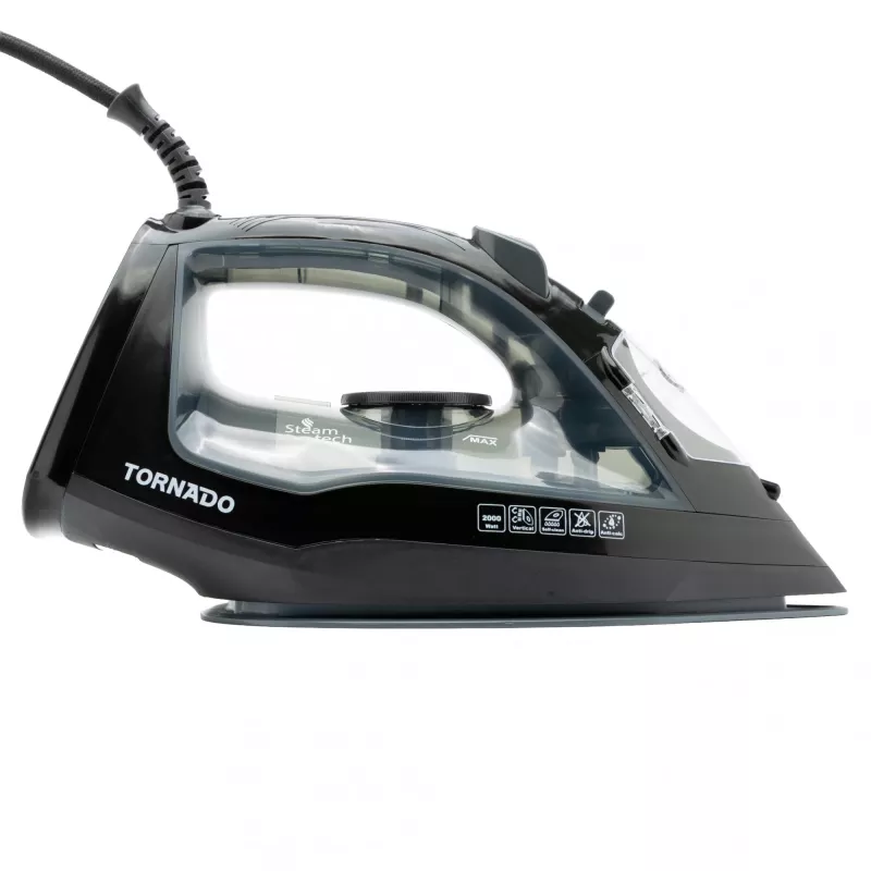 TORNADO TST-2000G | Plancha de vapor con suela cerámica y golpe de vapor de 170 g