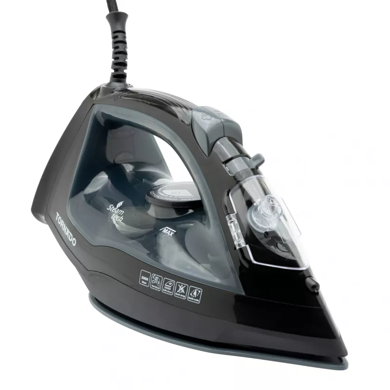 TORNADO TST-2000G | Plancha de vapor con suela cerámica y golpe de vapor de 170 g