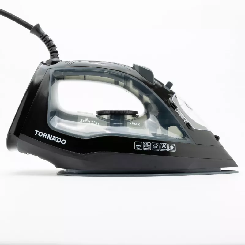 TORNADO TST-2000G | Plancha de vapor con suela cerámica y golpe de vapor de 170 g