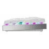 Teclado gaming inalámbrico CHERRY MX 8.2 Pro TMR — Tenkeyless, QWERTZ alemán, USB + RF + Bluetooth, RGB, plata/blanco