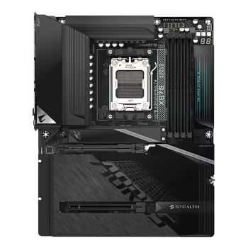 Placa base GIGABYTE X870 AORUS STEALTH - Compatible con CPUs AMD Ryzen 9000, VRM digital de 16+2+2 fases, hasta 8200Hz DDR5 (OC), 2xPCIe 5.0 + 2xPCIe 4.0, Wi-Fi 7, 5 GbE LAN, USB 4