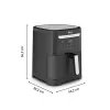 Freidora de aire Tefal Easy Fry & Grill EY8018 6,5 L 1,5 kg 1830 W pantalla táctil LCD negra de sobremesa