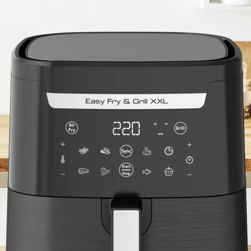 Freidora de aire Tefal Easy Fry & Grill EY8018 6,5 L 1,5 kg 1830 W pantalla táctil LCD negra de sobremesa