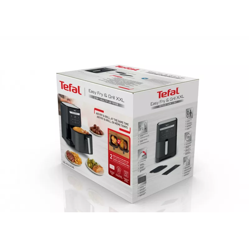 Freidora de aire Tefal Easy Fry & Grill EY8018 6,5 L 1,5 kg 1830 W pantalla táctil LCD negra de sobremesa