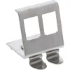 InLine Soporte Keystone para carril DIN, 2 puertos, metal