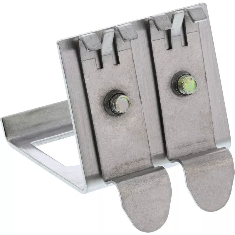 InLine Soporte Keystone para carril DIN, 2 puertos, metal