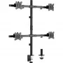 InLine Soporte de mesa para 4 pantallas TV / LED / TFT hasta 81cm 32 inch máx. 9kg