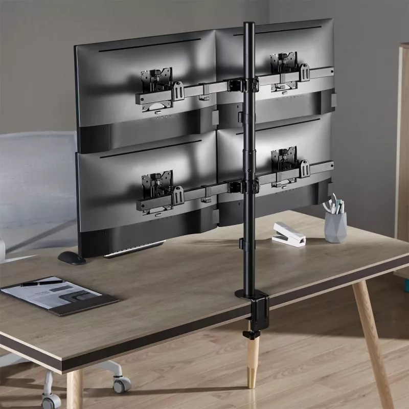 InLine Soporte de mesa para 4 pantallas TV / LED / TFT hasta 81cm 32