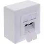 Toma de red InLine 76842A 2 x RJ-45 blanca cable de red Cat 6a