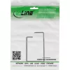 Sujetacables InLine 43x70mm metal negro — sujetacables universal, 12,3×70×55 mm