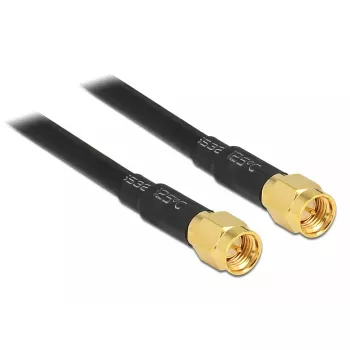 Cable coaxial DeLOCK 88893 LMR195 10 m SMA negro
