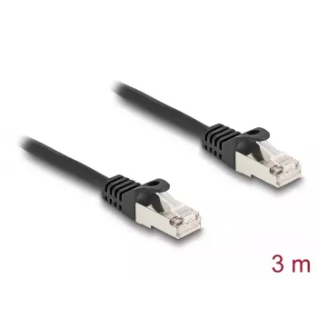 Cable Delock RJ50 macho a RJ50 macho S/FTP 3 m negro