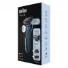 Afeitadora de lámina Braun Series 6 61-B1500s con recortador azul