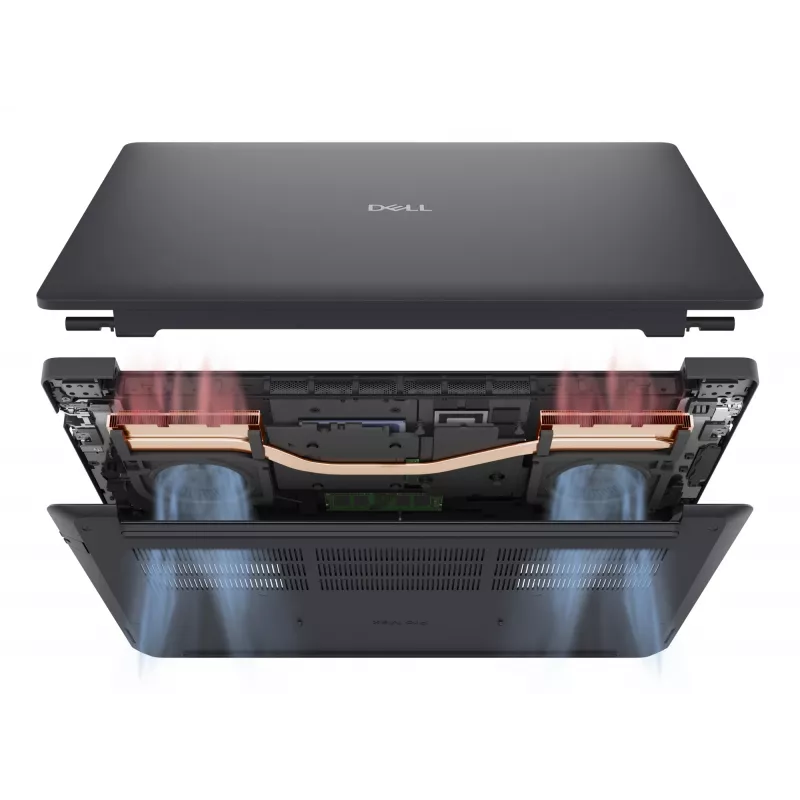 Estación de trabajo móvil DELL Pro Max 16 MC16250 Intel Core Ultra 7 265H 40,6 cm (16 inch) Full HD+ 32 GB DDR5-SDRAM 1 TB SSD NVIDIA RTX PRO 500 negro/negro Wi-Fi 7 (802.11be) Windows 11 Pro alemán negro