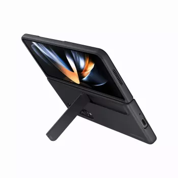 Funda para móvil Samsung EF-OF93PCBEGWW para Galaxy Z Fold4, negra, con soporte de mesa