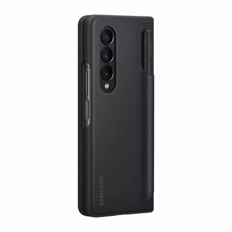 Funda para móvil Samsung EF-OF93PCBEGWW para Galaxy Z Fold4, negra, con soporte de mesa