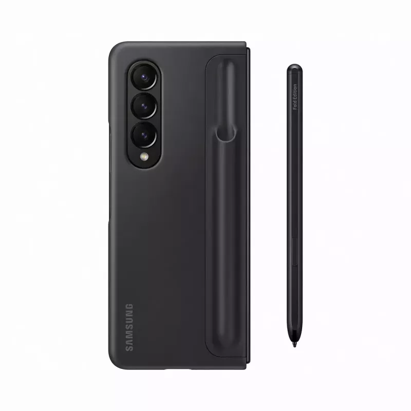 Funda para móvil Samsung EF-OF93PCBEGWW para Galaxy Z Fold4, negra, con soporte de mesa