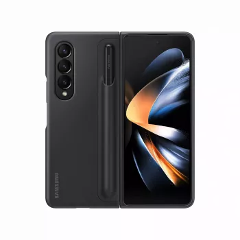 Funda para móvil Samsung EF-OF93PCBEGWW para Galaxy Z Fold4, negra, con soporte de mesa